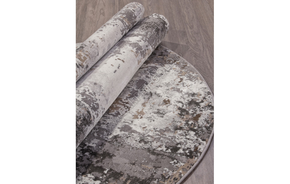 Ковер 3319 - GRAY-BEIGE - Овал - коллекция GRAFF