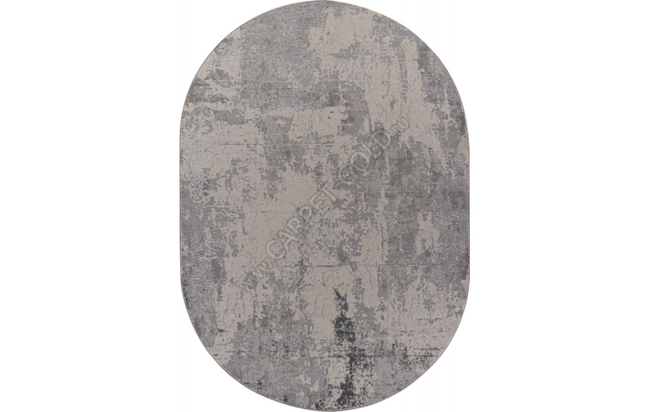Ковер F169 - CREAM-GRAY - Овал - коллекция LIMAN