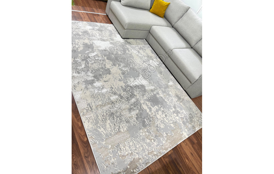 Ковер комнатный на пол серый абстракция AC22