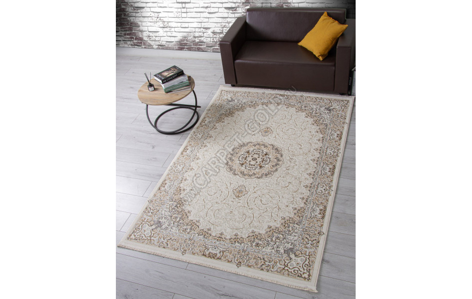 Ковер M107A - CREAM / CREAM - Прямоугольник - коллекция ZARINA