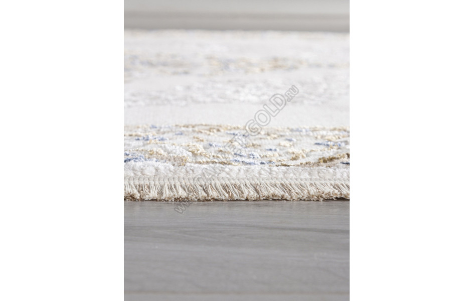 Ковер 27236A - CREAM / BLUE - Овал - коллекция MOSSO